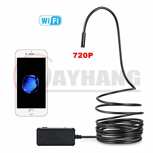 2MP 720P Wifi Endoscope Camera Pipe Inspection Camera For Mobile Phones