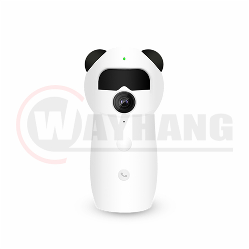 Wide angle Smart cartoon WIFI camera with Infrared human body induction and One-touch call