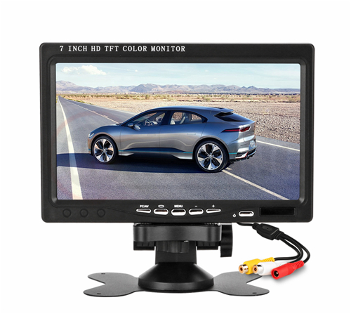 7 Inch HD IPS TFT LCD Color Multifunction Car Headrest Rear View Monitor