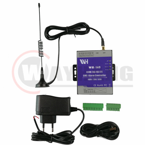 WH-140 4G/3G/GSM SMS Controller 4DIN 2DOUT SMS alarm GSM SMS Alarm unit