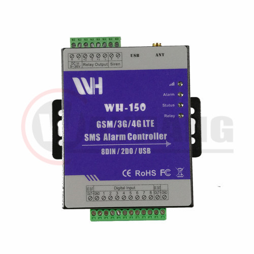 WH-150 3G/4G/GSM Controller SMS Call Relay Switch Water Pump Motor Home Appliances on/off Control 8DIN 2DOUT