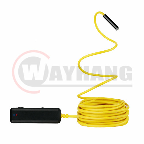 WiFi Endoscope Wireless Borescope Waterproof 2.0 Megapixels HD Camera with Yellow Snake wire