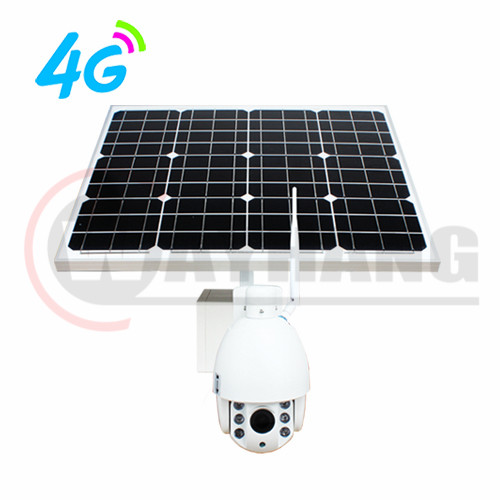 4G solar CCTV camera with PTZ control