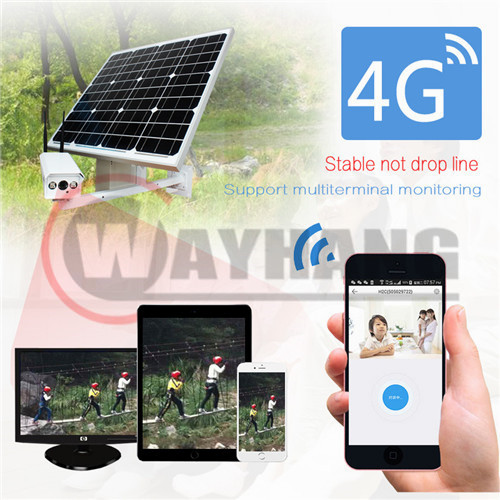3G 4G outdoor wireless solar power security ip camera