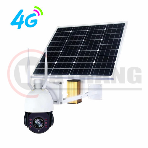 Green Energy Remote Surveillance 3G 4G SIM Card HD WIFI CCTV PTZ Camera with IR and Talk