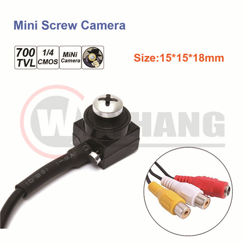 white screw lens 700tvl Mini Pinhole Camera