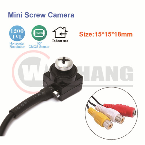 1200TVL white screw lens Mini Pinhole Camera