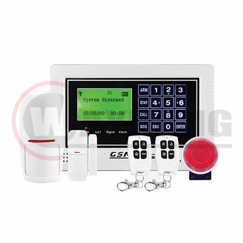 Fashion Design 433Mhz Touch Keypad&LCD Display GSM/SMS Home Security Alarm system