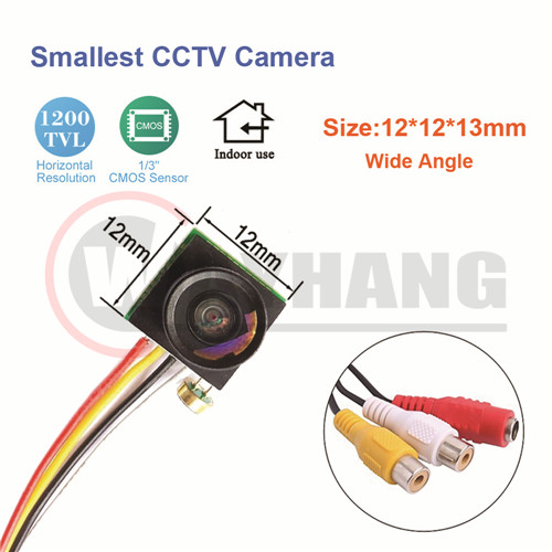 1200TVL wide angle mini cctv hidden camera
