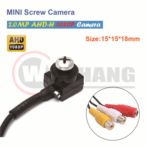 AHD 2 MP Mini Hidden Camera with white screw lens 