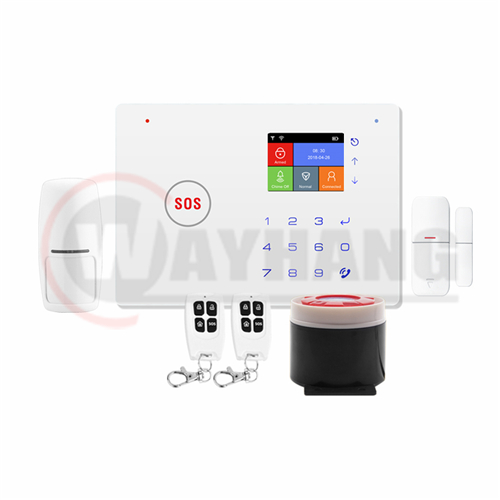 2.4 Inch TFT Screen WIFI GSM Home Burglar Alarm Kits Wireless Security Alarm System Motion Detector APP Control