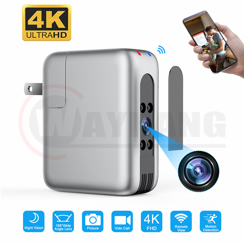 4K 1080P Mini USB Camera WiFi Power Charger Hidden Camera