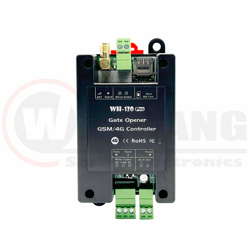 4G GSM Remote Controller WH-120 PRO Single Relay Switch For Sliding Swing Garage Gate Opener