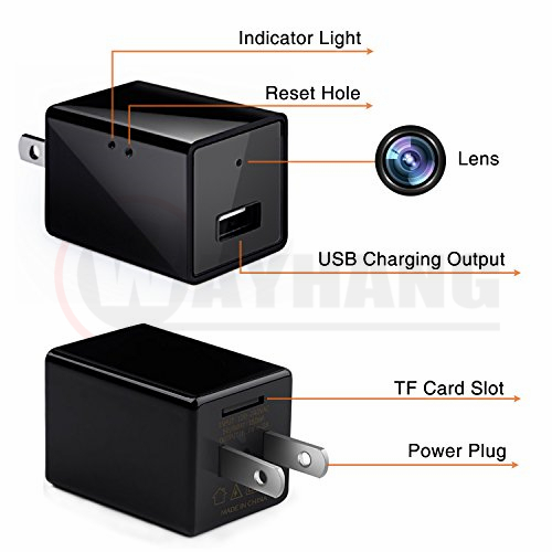 1080P Mini wifi spy camera usb wall charger hidden camera